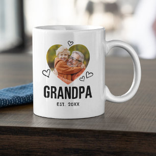 Mug Photographie de grand-père croquée
