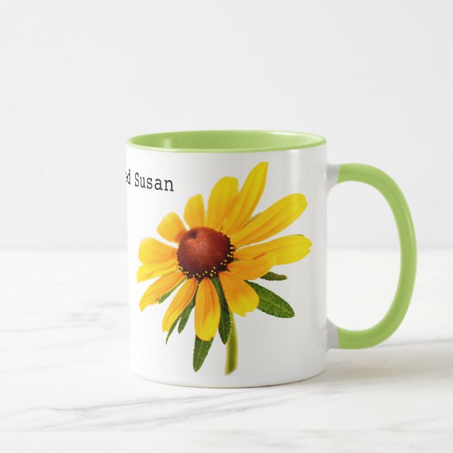 Mug Photographie florale Noir-Eyed jaune de Susan (Droite)