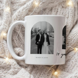 Mug Photos de couple de mariage modernes pour les 10 a