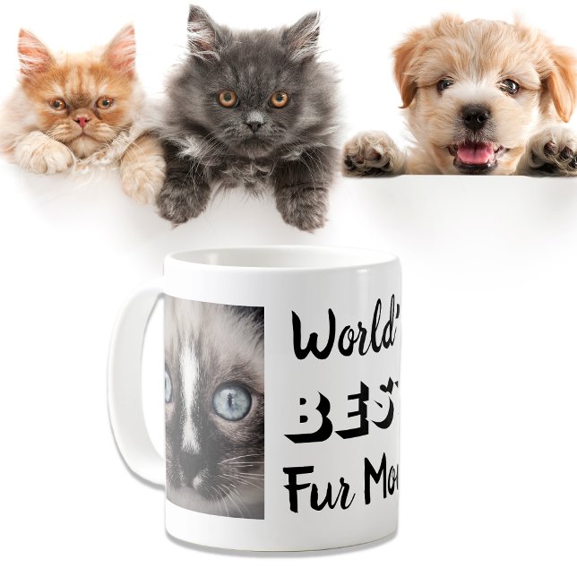 Mug Photos personnalisées de Fur Mom (Créateur téléchargé)