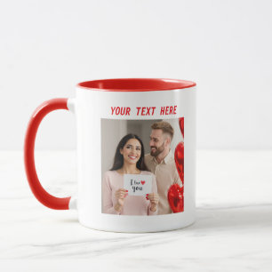 Mug Photos personnalisées et Heureuse Sainte-Valentin 