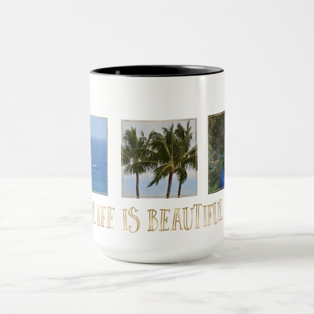 Mug Photos personnalisées Kauai La vie est belle (Centre)