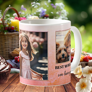 Mug Photos Personnalisées Meilleure Maman Jamais Rose 