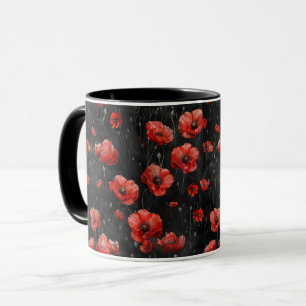Mug Photos rouges en noir
