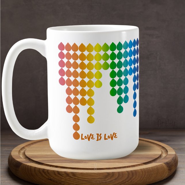 Mug Phrase Motif Fade Arc-en-ciel assez minimes (Créateur téléchargé)