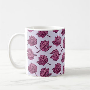 Mug Physalis rose Fleur Motif Pastel Botanique