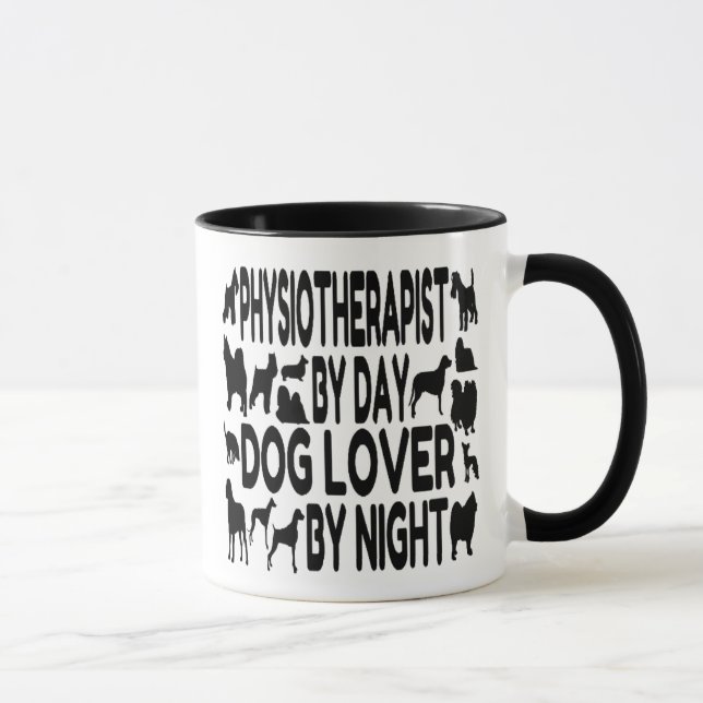 Mug Physiothérapeute aime les chiens (Droite)