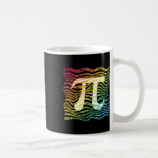 Mug Pi Day Funny Math Enseignant Etudiant Rainbow Pi S (Droite)