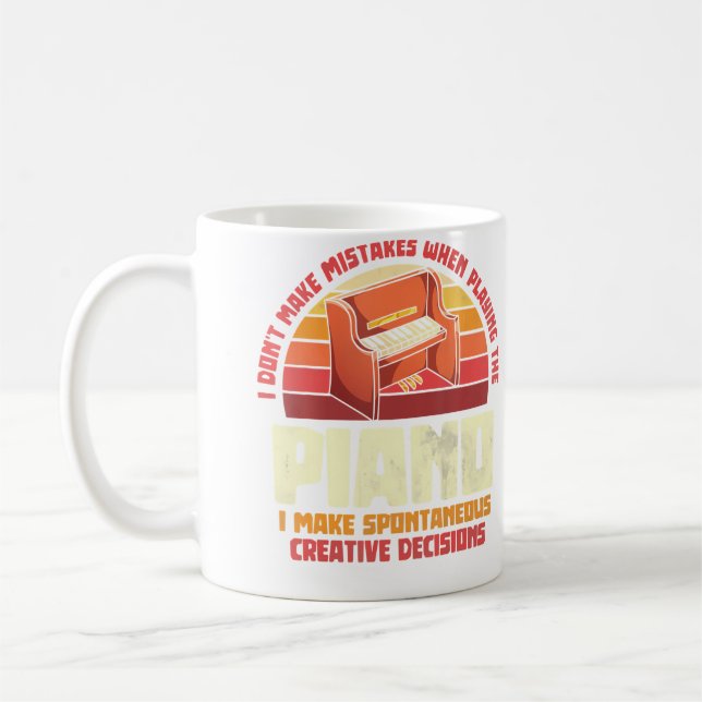 Mug Pianist Musician Orchestra Musical Instrument Retr (Gauche)