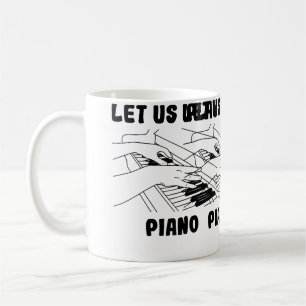 Mug Pianiste Conçoit Piano à Queue