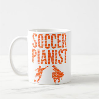 Mug Pianiste de football 	 Joueur de piano Cadeau de s