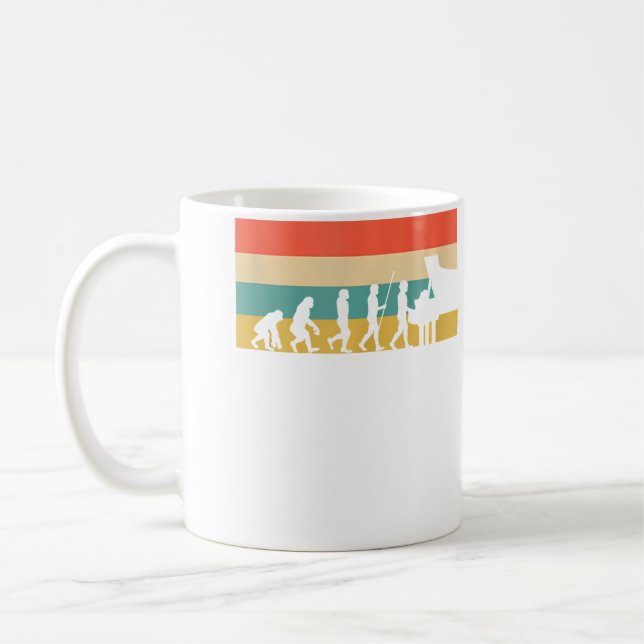 Mug Piano Evolution Grand Piano Pianist Piano Player K (Gauche)