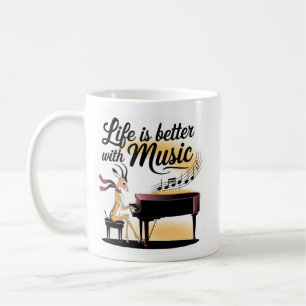 Mug piano gazelle