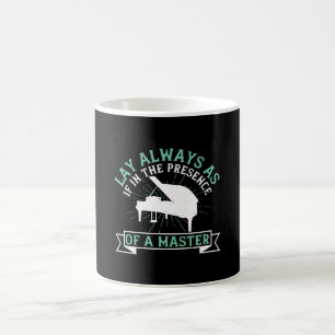 Mug Piano - Si En Présence D'Un Maître