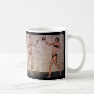 Mug PIC romaine drôle de mosaïque de volleyball de