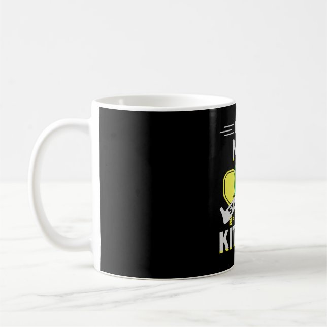 Mug Pickleball Cadeau Les vrais hommes restent hors de (Gauche)