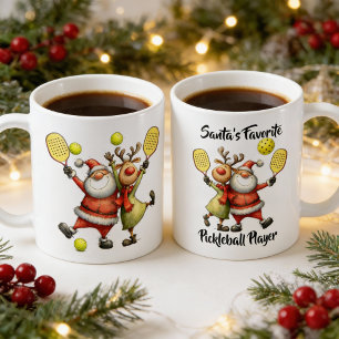 Mug Pickleball de Noël amusant