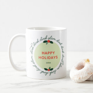 Mug Pickleball Joyeuses Fêtes Personnalisées Année Wre