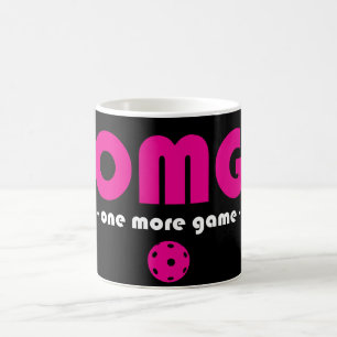 Mug Pickleball One More Jeu noir / rose