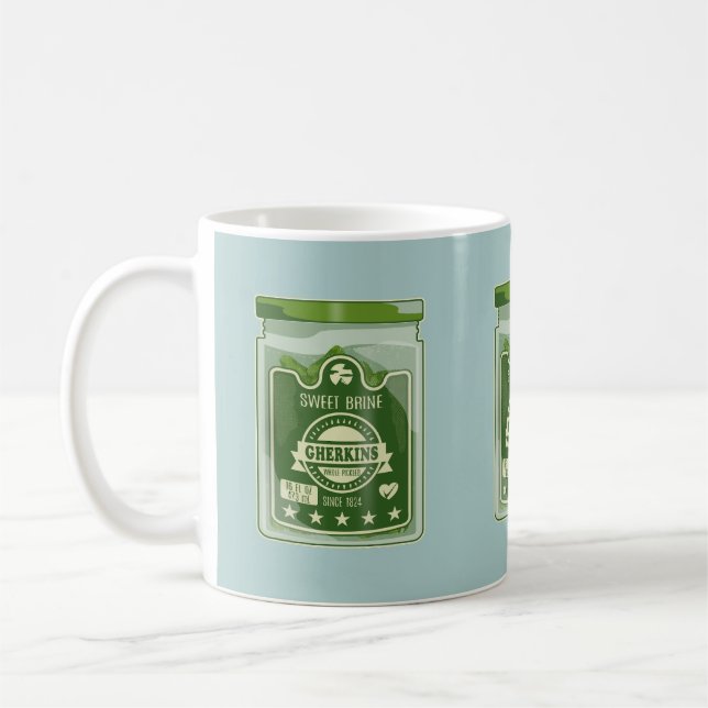 Mug Picky Gherkins Jar Pop Art (Gauche)