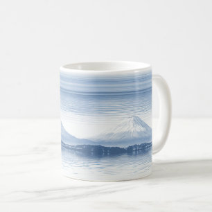 Mug Pics de brume – Paysage montagneux à l'aquarelle