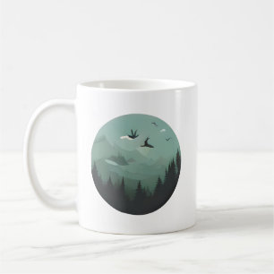 Mug Pics d'émeraude et oiseaux en forte croissance