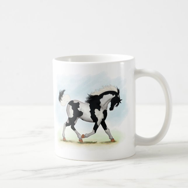 Mug Piebald Overo Pinto Horse (Droite)