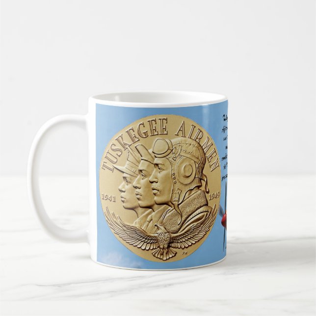 MUG PIÈCE DE MONNAIE D'AVIATEURS DE TUSKEGEE (Gauche)