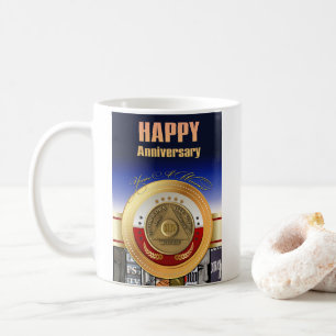 Mug Pièce personnalisée de 44 ans AA You're A Winner