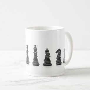 Mug Pièces noires d'échecs