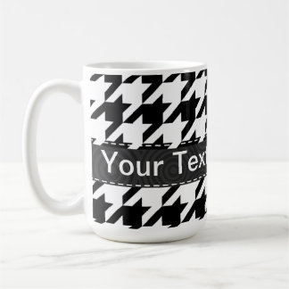 Mug Pied-de-poule noir et blanc