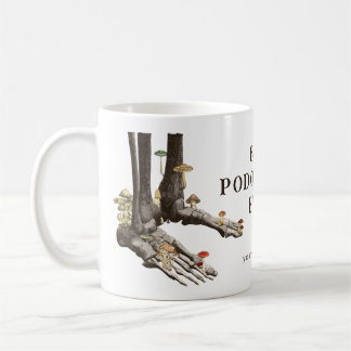 Mug Pieds de squelette fongique vintage Meilleur podol