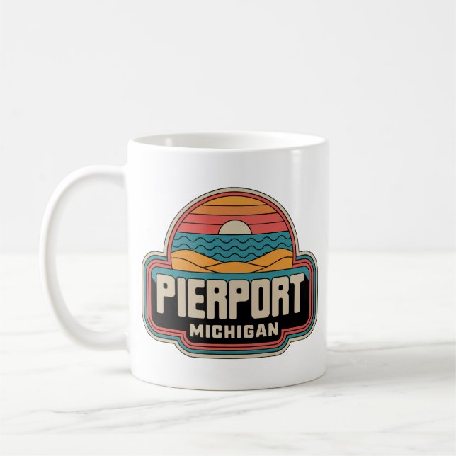 Mug Pierport les années 70 Retro Michigan Vintage (Gauche)