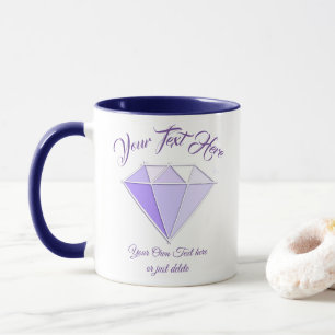 Mug Pierre de diamant. Bijouterie. 60 Anniversaire du