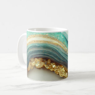 Mug Pierre de géode d'âge turquoise