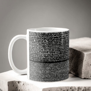 Mug Pierre de Rosetta : Hiéroglyphe égyptien antique
