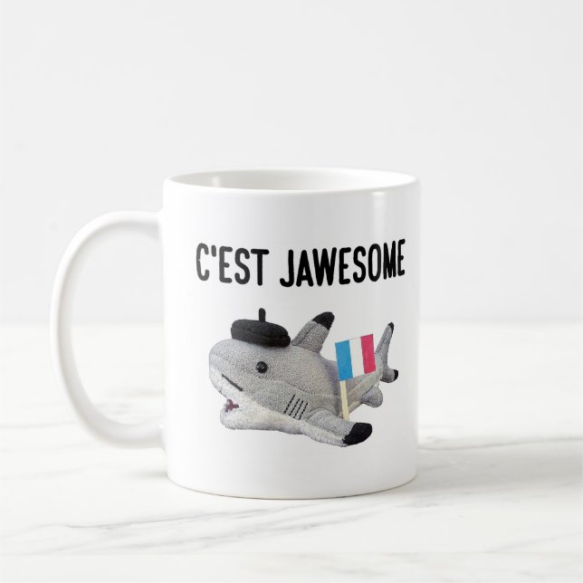 Mug Pierre le requin : C'est Jawesome (tasse de (Gauche)