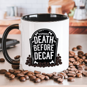 Mug Pierre Tombale avec Nom Personnalisé 'La Mort Avan