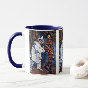Mug Pierrot et Arlequin, Mardi Gras de Paul Cézanne