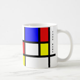 Mug Piet Mondrian Art Style Modern Bright Ajouter un n