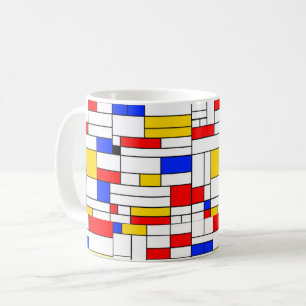 Mug Piet Mondrian Style Art Abstrait