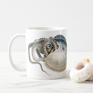 Mug Pieuvre Argonaute, Animaux de la Vie Marine Vintag