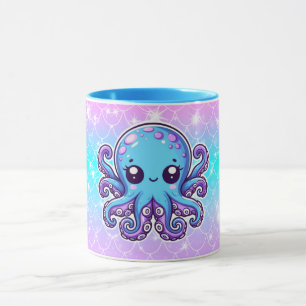 Mug Pieuvre bleue mignonne