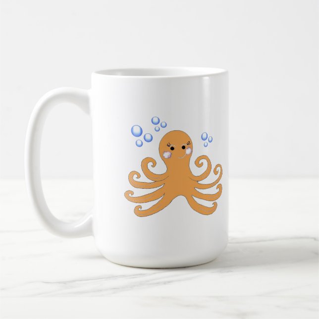 Mug Pieuvre caricaturale (Gauche)
