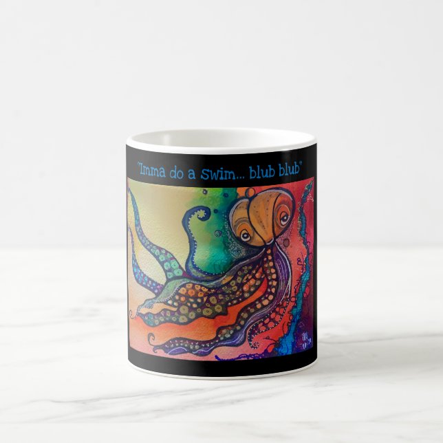 Mug Pieuvre cuite de la série "Imma do a swim" (Centre)