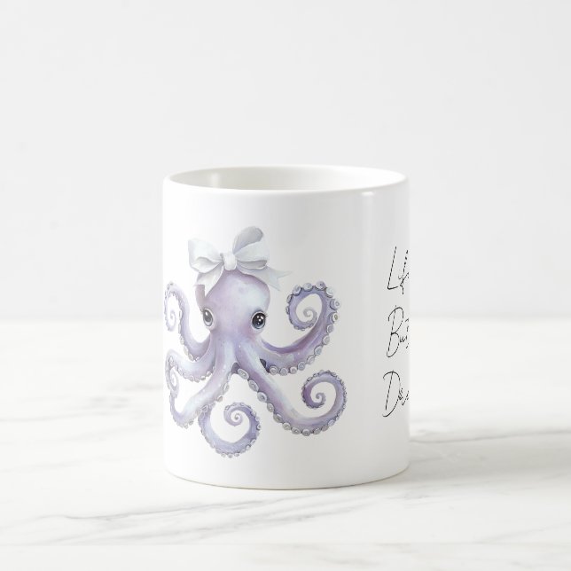 Mug Pieuvre Violette Arc Blanc (Centre)