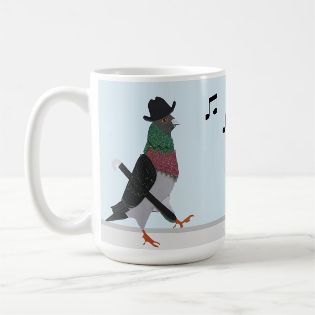 Mug Pigeon About Town Funny  (Gauche)