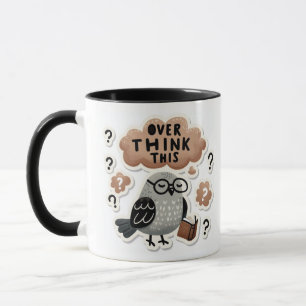 Mug Pigeon confuse - "Overthink This" Funny Journal