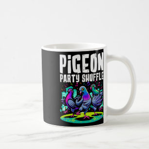 Mug Pigeon Party Shuffing Dance Déplace Drôle Oiseau D