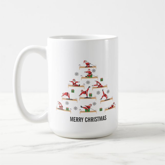Mug Pilates Santa Reformer Christmas (Gauche)